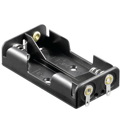 Goobay BH 2xAA Aktiv holder Sort