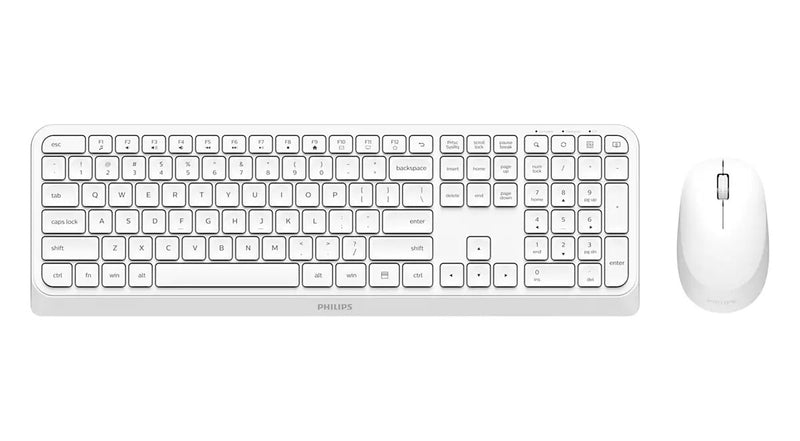 Philips 3000 series SPT6307W/00 tastatur Mus inkluderet Universel RF trådløst QWERTY Engelsk Hvid