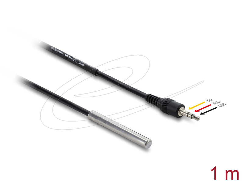 DeLOCK 91387 sensor- & aktuatorkabel 1 m Nej Sort