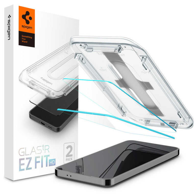 Spigen GLAS.tR EZ Fit HD Klar skærmbeskytter Samsung 2 stk