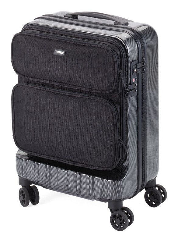 TROIKA LUG02/CB bagage Trolley Hård skal Grå 47 L Acrylonitrilbutadienstyren, Nylon, Polykarbonat (PC)