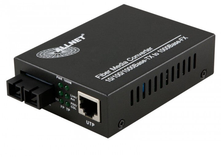 ALLNET ALL-MC105G-SC-SM netværksomformer til medie 1000 Mbit/s Enkeltilstand Sort