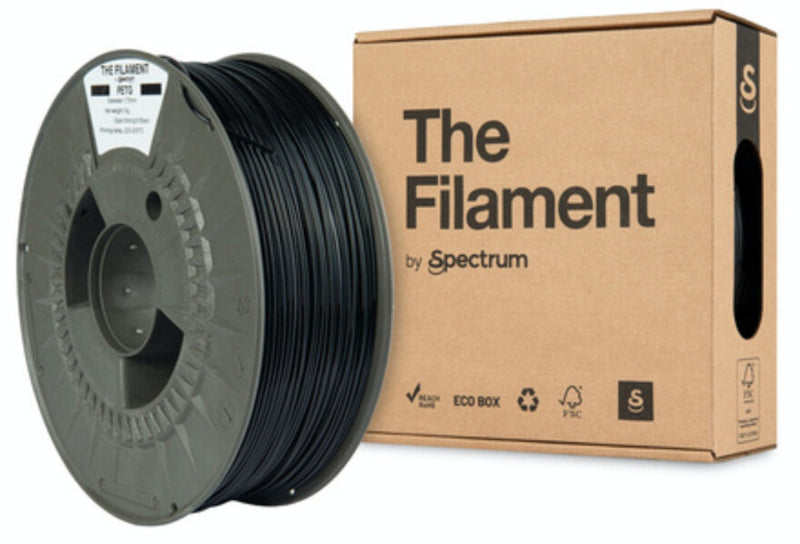Spectrum Filaments TF-24015 3D print materiale Polyethylenterephthalatglycol (PETG) Sort 1 kg