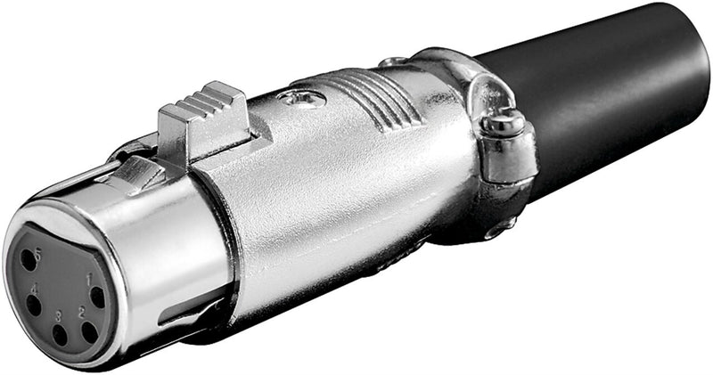 Goobay 11961 kabelsamler XLR (5-pin) Sort, Metallic