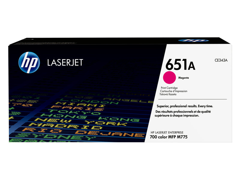 HP Original 651A LaserJet-tonerpatron, magenta
