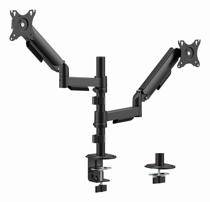 Gembird MA-DA2P-02 skærmbeslag og -stativer 81,3 cm (32") Skrivebord Sort