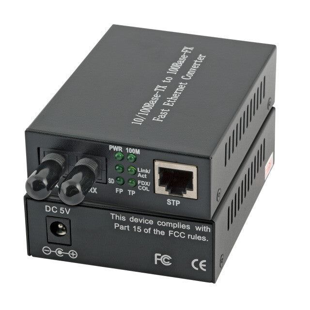 EFB Elektronik EL022V2 netværksomformer til medie 100 Mbit/s 1310 nm Multitilstand Sort