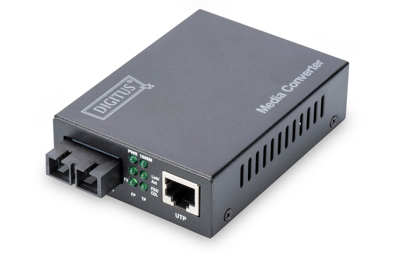Digitus DN-82121-1 netværksomformer til medie 1000 Mbit/s 1310 nm Enkeltilstand Sort