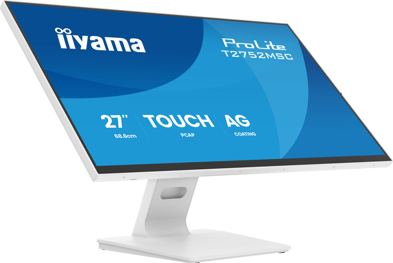 iiyama ProLite T2752MSC-W1AG computerskærm 68,6 cm (27") 1920 x 1080 pixel Fuld HD LCD Berøringsskærm Hvid
