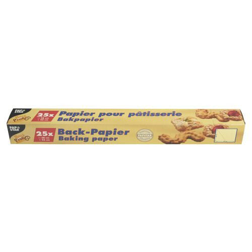 Papstar 14201 bagepapir 25 ark Brun 220 °C