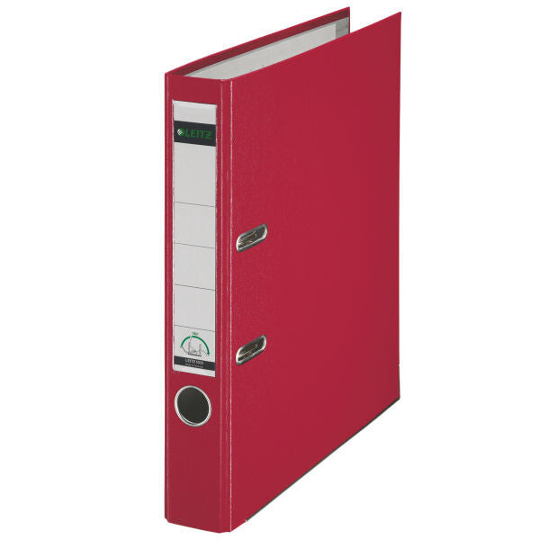 Leitz 180° Plastic Lever Arch File ringbind A4 Rød