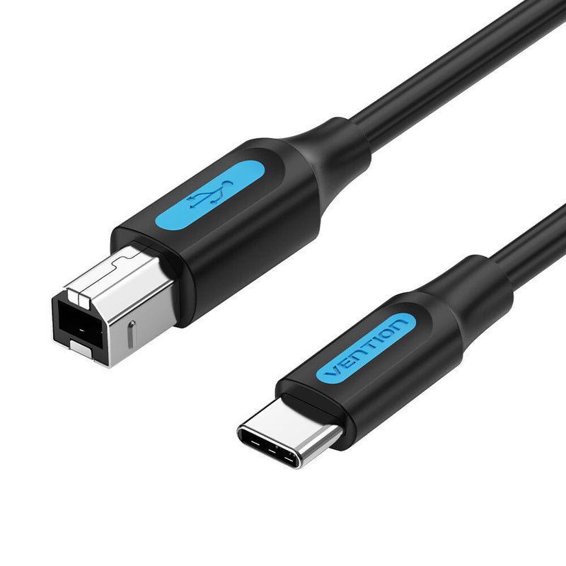 Vention CQUBH USB-kabel USB 2.0 2 m USB C USB B 0,48 Gbit/sek. Sort