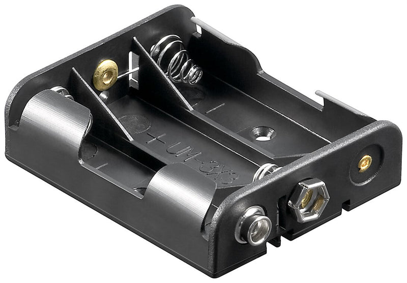 Goobay 11984 batteriholder og tryklås 3 AA