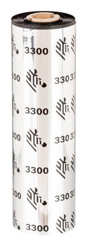 Zebra 3300 Wax/ Resin varmebånd 74 m Sort