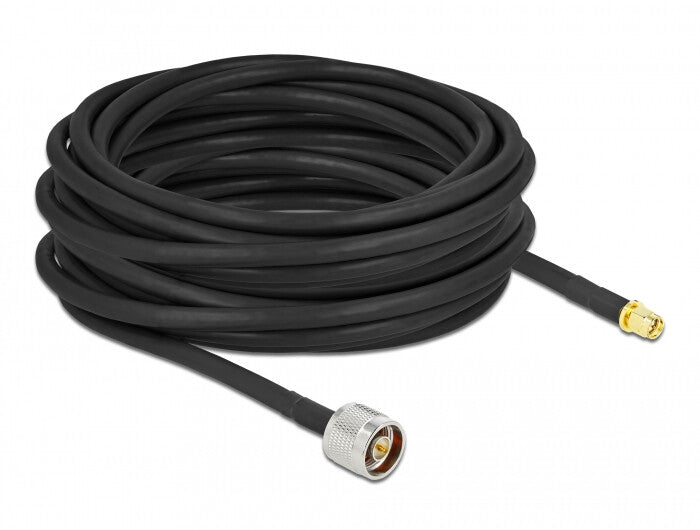 DeLOCK 90449 koaxial kabel LMR300 10 m SMA Sort