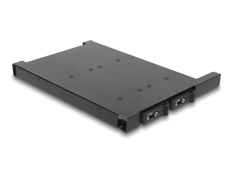 DeLOCK 47138 drive bay panel Opbevaring drev bakke Sort