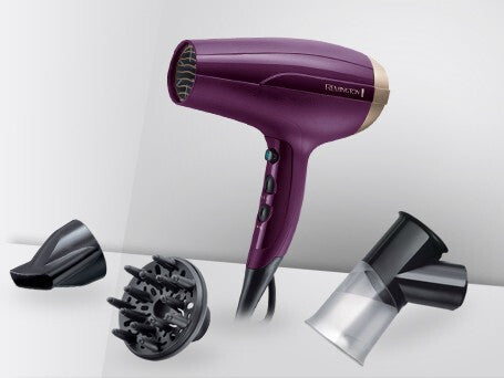 Remington D5219 hårtørrer 2300 W Sort, Lilla