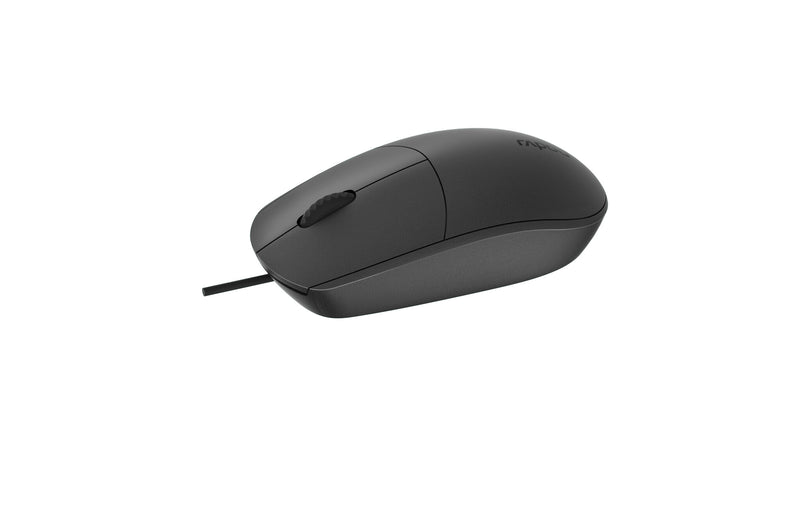 Rapoo N100-BK mus Kontor Ambidextrous USB Type-A Optisk 1600 dpi