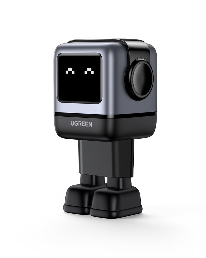 Ugreen Nexode RG 65W 3-Port GaN Mobil computer, Mobiltelefon, Laptop, Strømbank, Telefon Grå Vekselstrøm Hurtig opladning Indendørs