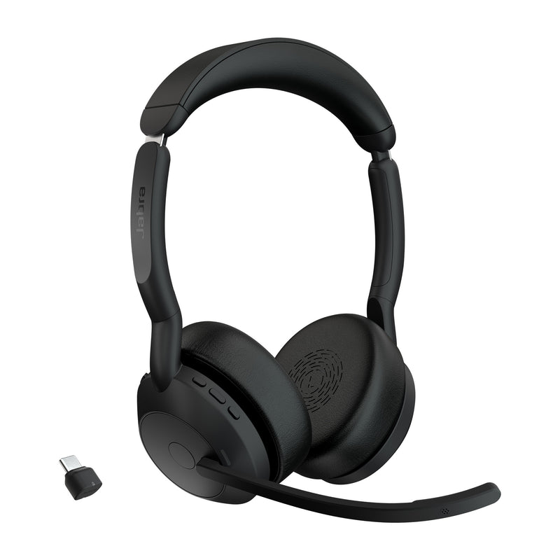 Jabra Evolve2 55 Headset Trådløs Kontor/Callcenter USB Type-C Bluetooth Opladningsstativ