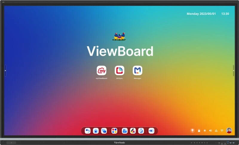 Viewsonic IFP7551-3C Interaktivt whiteboard 190,5 cm (75") 3840 x 2160 pixel Berøringsskærm Sort