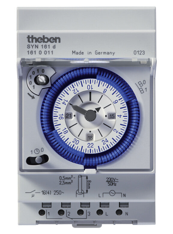 Theben SYN 161 d Blå, Grå Daglig timer
