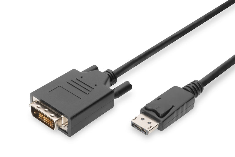 Digitus AK-340301-010-S videokabel adapter 1 m DisplayPort DVI-D Sort