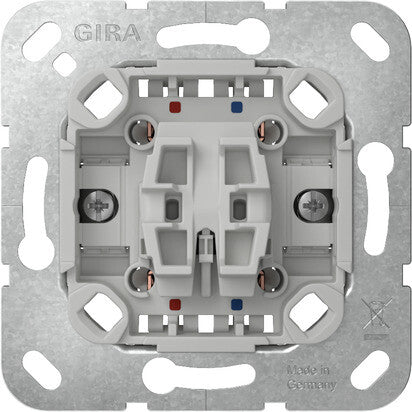 GIRA 310200 elektrisk afbryder Kipafbryder 2P Krom, Grå