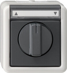 GIRA 015430 elektrisk afbryder Sort, Grå