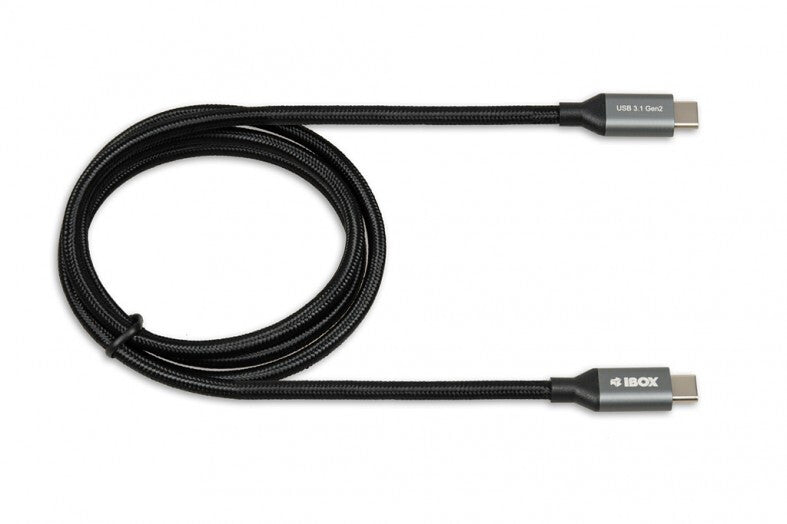 iBox IKUMTC31G2 USB-kabel USB 3.2 Gen 2 (3.1 Gen 2) 1 m USB C Sort