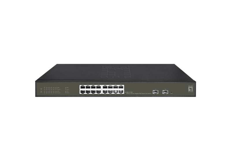 LevelOne GES-2118P netværksswitch Administreret L2 Gigabit Ethernet (10/100/1000) Strøm over Ethernet (PoE) Sort