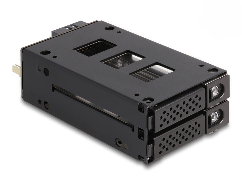 DeLOCK 47019 drive bay panel 2x 2,5" Opbevaring drev bakke Sort