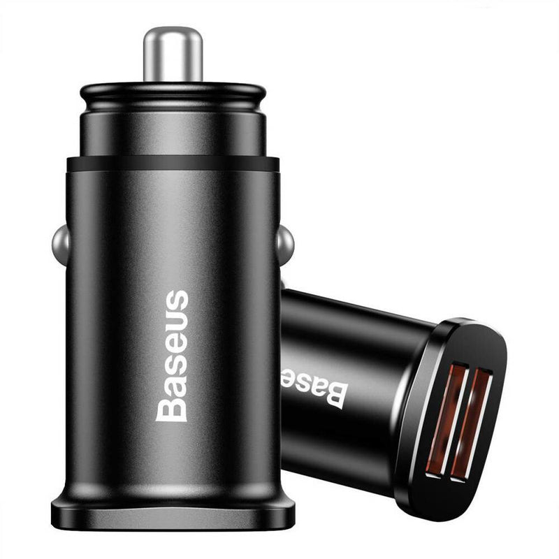 Baseus CCALL-DS01 oplader til mobil enhed Universel Sort Cigartænder Hurtig opladning Udendørs