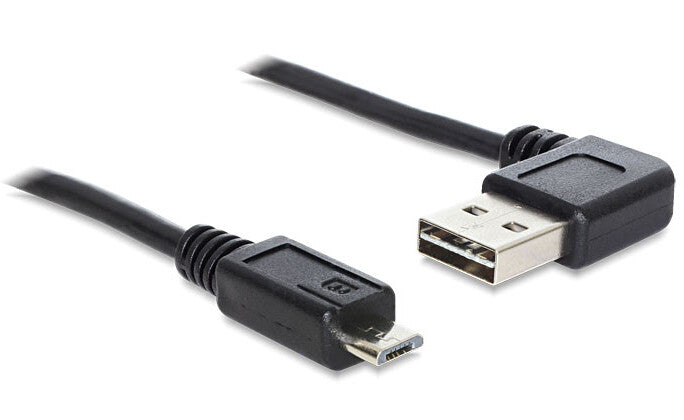 DeLOCK 3m USB 2.0 A - micro-B m/m USB-kabel USB A Micro-USB B Sort