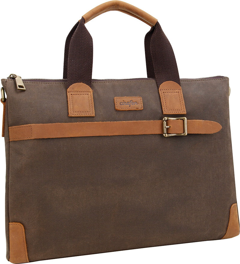 Cirafon DZ-1043-R4 taske og etui til laptop 38,1 cm (15") Mappe Brun