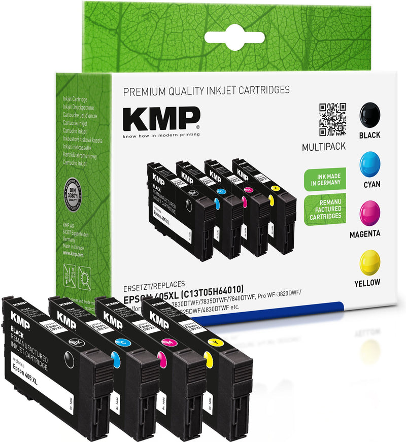 KMP 1656,4005 blækpatron 4 stk Kompatibel Sort, Blå, Magenta, Gul