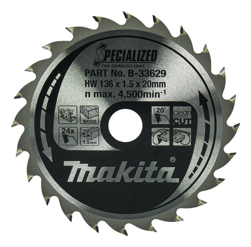 Makita B-33629 rundsavklinge 13,6 cm 1 stk