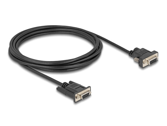 DeLOCK 88239 serielkabel Sort 3 m RS-232 DB-9