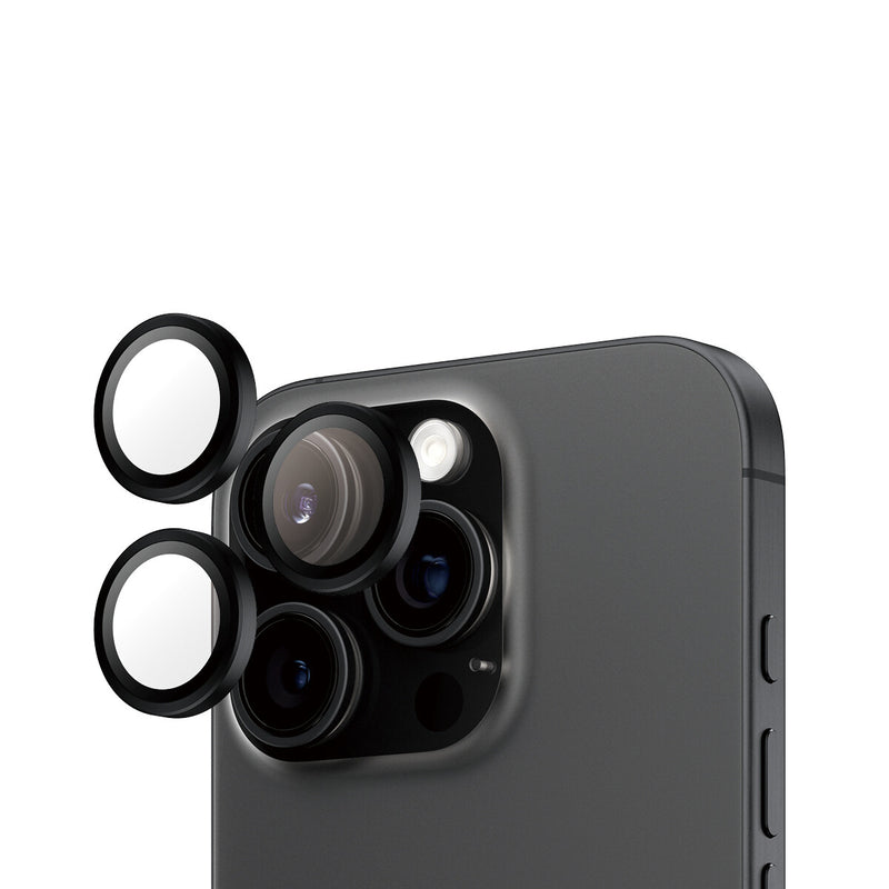 PanzerGlass ® Hoops® Kameralinsebeskytter Sort iPhone 16 Pro | 16 Pro Max