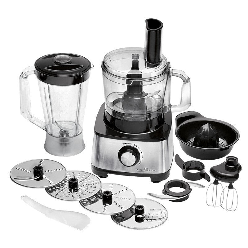 ProfiCook PC-KM 1063 foodprocessor 1200 W 1,2 L Sort, Rustfrit stål