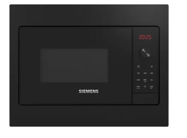 Siemens iQ300 BF523LMB3 mikrobølgeovn Sort, Rustfrit stål Solo mikroovn Indbygget 20 L 800 W