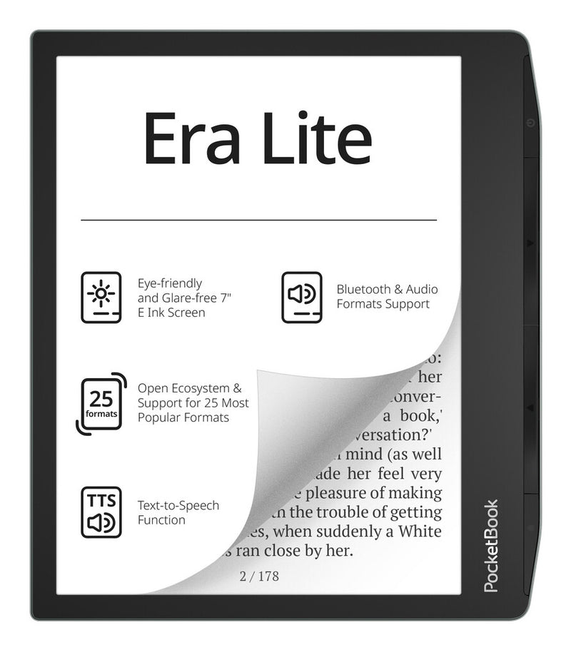PocketBook Era Lite e-bog-læser Berøringsskærm 16 GB Wi-Fi Sort