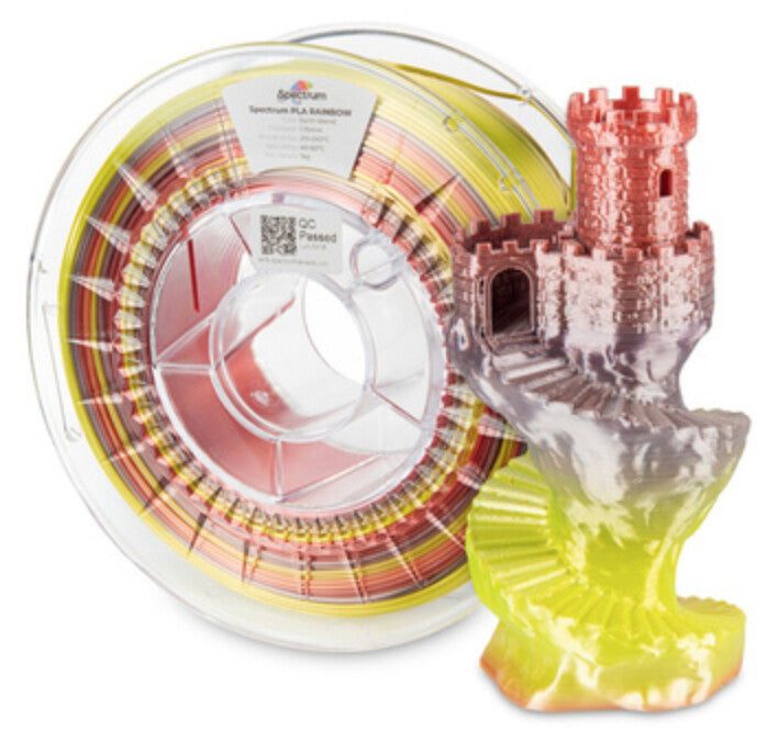 Spectrum Filaments 81020 3D print materiale Polymælkesyre (PLA), Silke Flerfarvet 1 kg