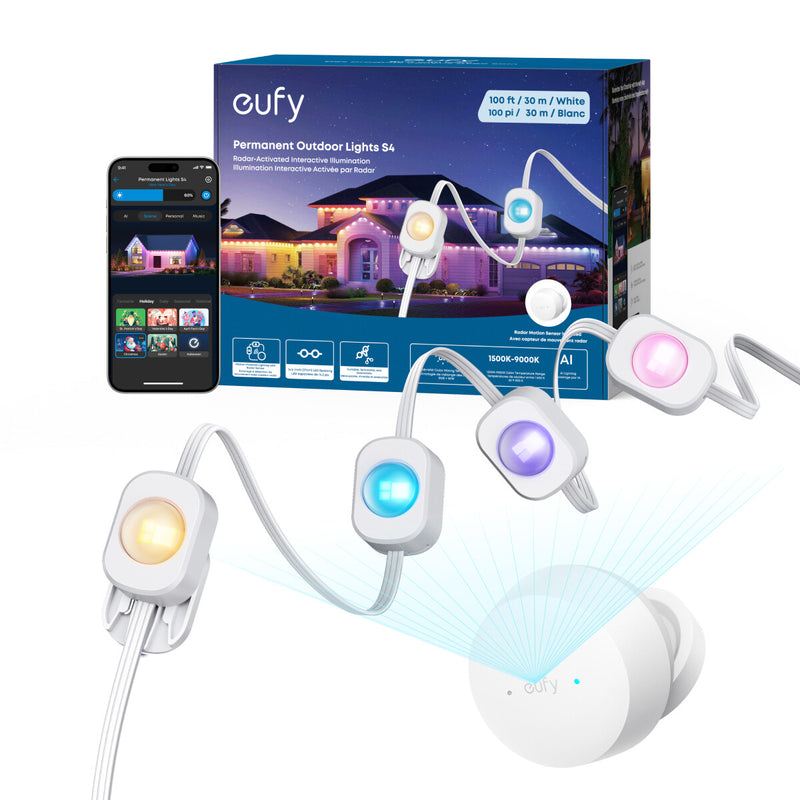 Eufy Permanent Outdoor Lights S4 Dekorativ lyskæde 72 pære(r ) LED