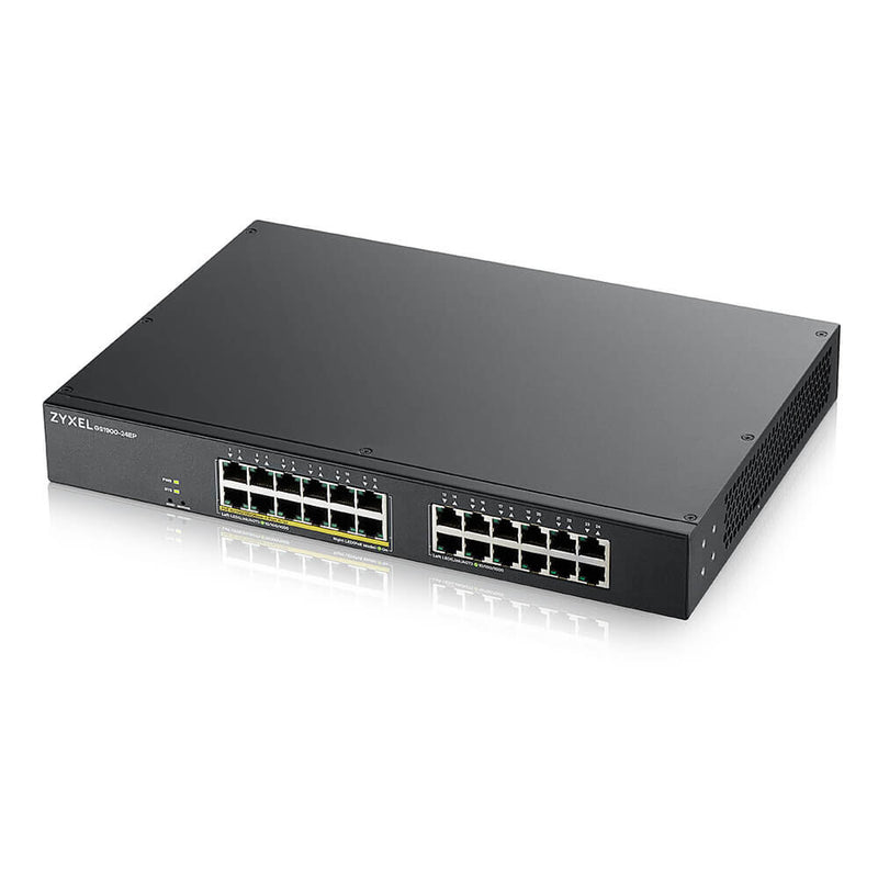 Zyxel GS1900-24EP Administreret L2 Gigabit Ethernet (10/100/1000) Strøm over Ethernet (PoE) Sort
