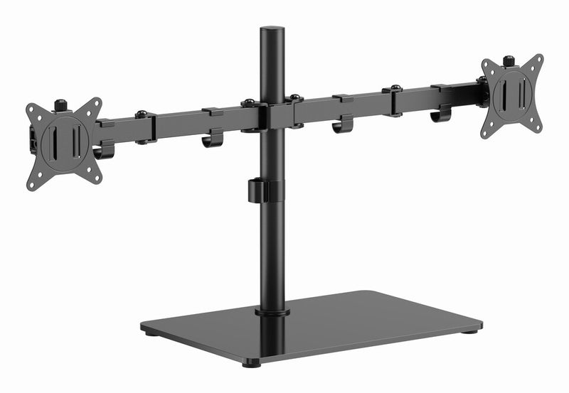 Gembird MS-D2ST-01 skærmbeslag og -stativer 81,3 cm (32") Skrivebord Sort