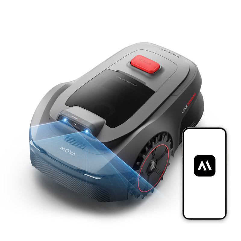 MOVA ViAX 300 Robot plæneklipper Batteri Sort, Rød