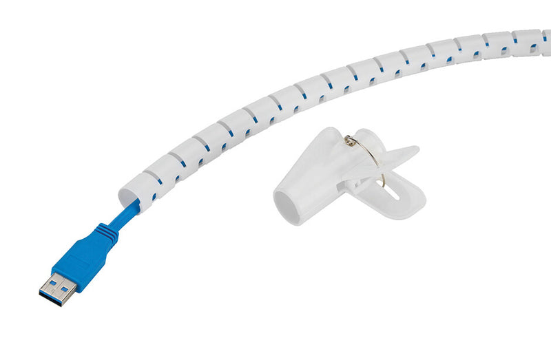Neomounts ADS06-140WH kabelorganisator Skrivebord Kabelmuffe Hvid 1 stk