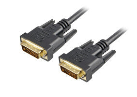 Sharkoon DVI-D/DVI-D (24+1), 1 m DVI kabel Sort