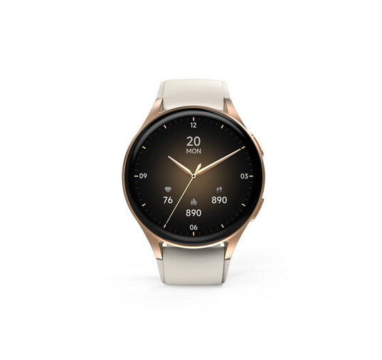 Hama Smartwatch 8900 3,3 cm (1.3") AMOLED 42 mm Digital 466 x 466 pixel Berøringsskærm Guld GPS (satellit)